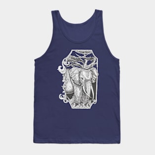 Black Eye Elephant Tank Top